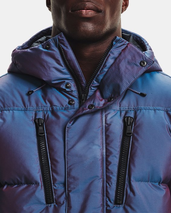 Men's ColdGear® Infrared Down Iridescent Jacket, Blue, pdpMainDesktop image number 3
